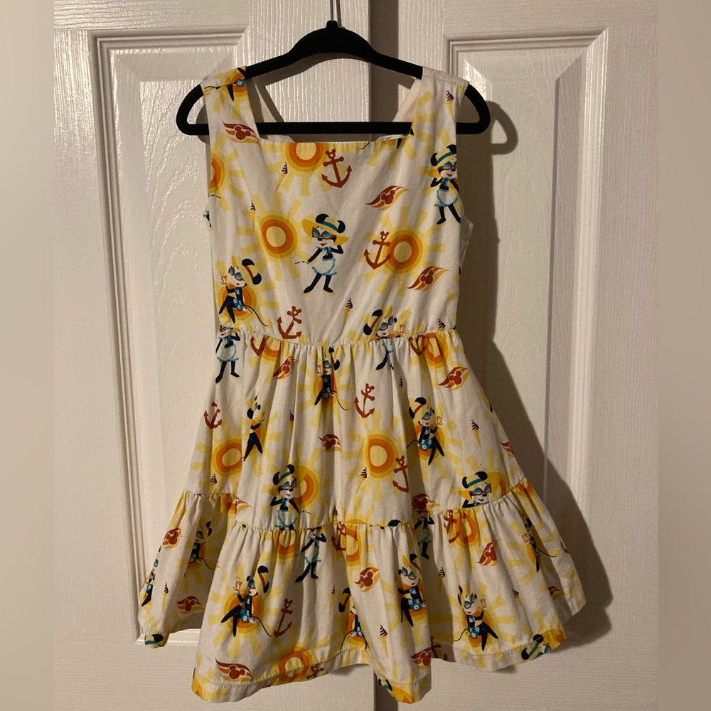 Disney Cruise Line Girls Minnie Mouse Print Sleeveless Sundress XS
